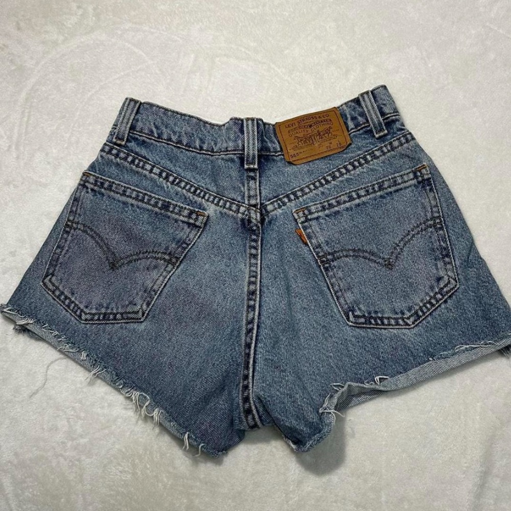 Levi's Blue Jean Shorts High-Waisted Vintage Style